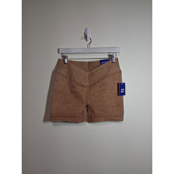 NWT Joy Lab High Rise Shorts Bicycle Athletic Stretchy Casual Brown Size XL - Picture 1 of 5